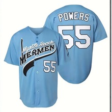 美式棒球服短袖开衫原宿T恤街头拼色球衣男装棒球衫夏季宽松款