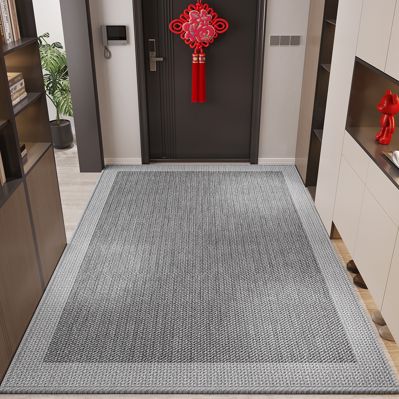 Puerta de entrada alfombra de piso 2025 nueva alfombra doméstica de alto nivel se puede limpiar alfombra de puerta sin lavado alfombra de pies sucia