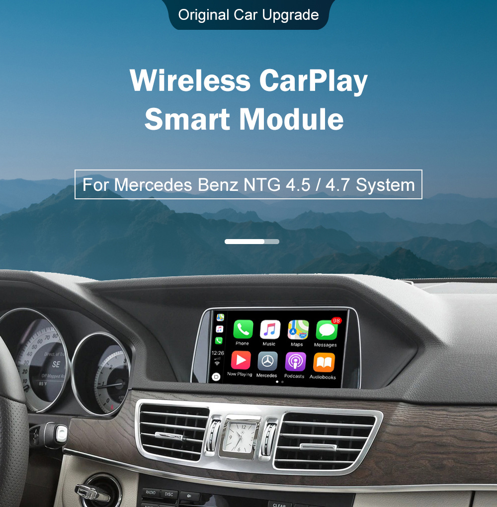 RoadTop Wireless Apple CarPlay Is Suitable for Mercedes-benz NTG4.5/4.7 Decoder Module Decoder Box