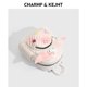 CHARHPKEJNT official genuine goods Qixi version tie-dyed wings rhombus backpack trendy girl's four-purpose backpack