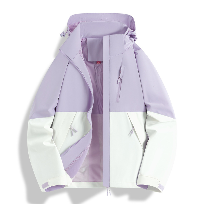 登山进藏连帽夹克防风防泼水三合一冲锋衣团建工作服定制批发LOGO|undefined