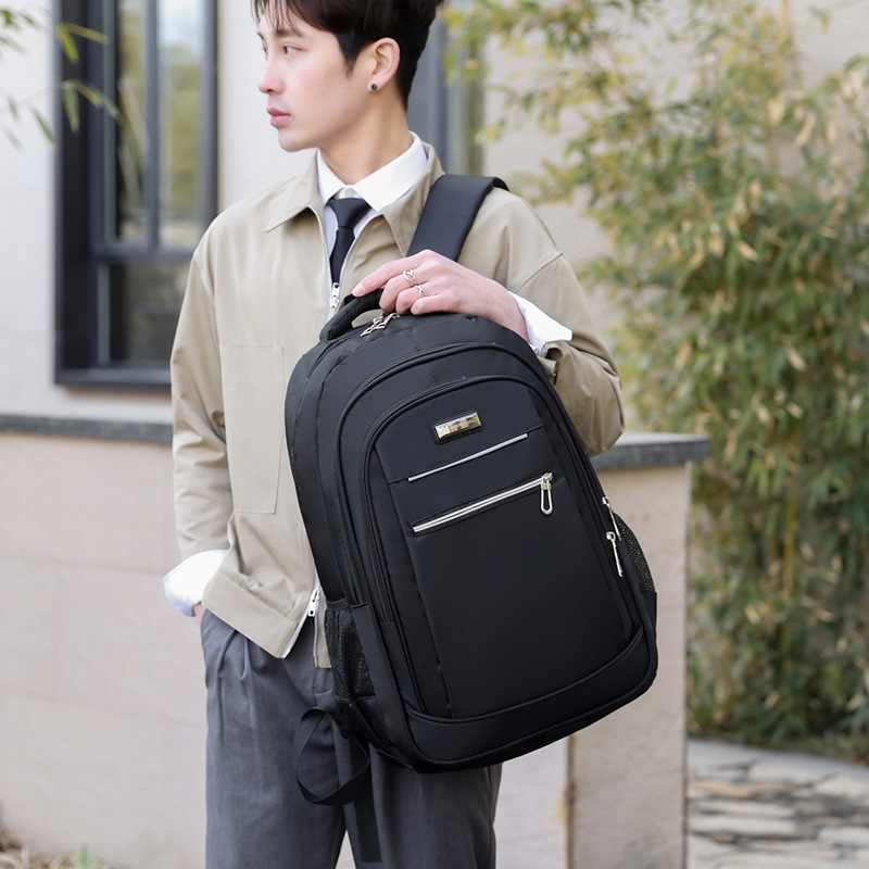 New for men, large capacity computer travel bag, business backpack, middle and high school student backpack_voghion.com