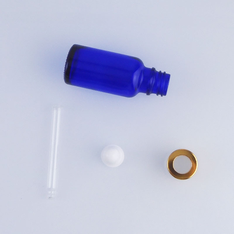 厂家现货20ml30ml蓝色精油瓶滴管玻璃化妆品包材分装瓶精华精油瓶|undefined