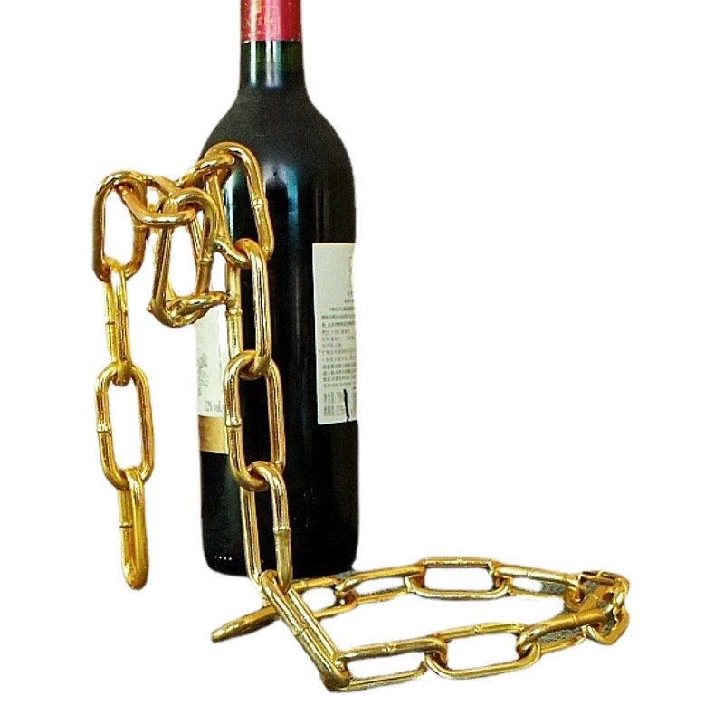 Home Kitchen Ornaments Chain Red Wine Rack Magic Rope Wine Rack Crafts Kitchen Ornaments Supplies 023