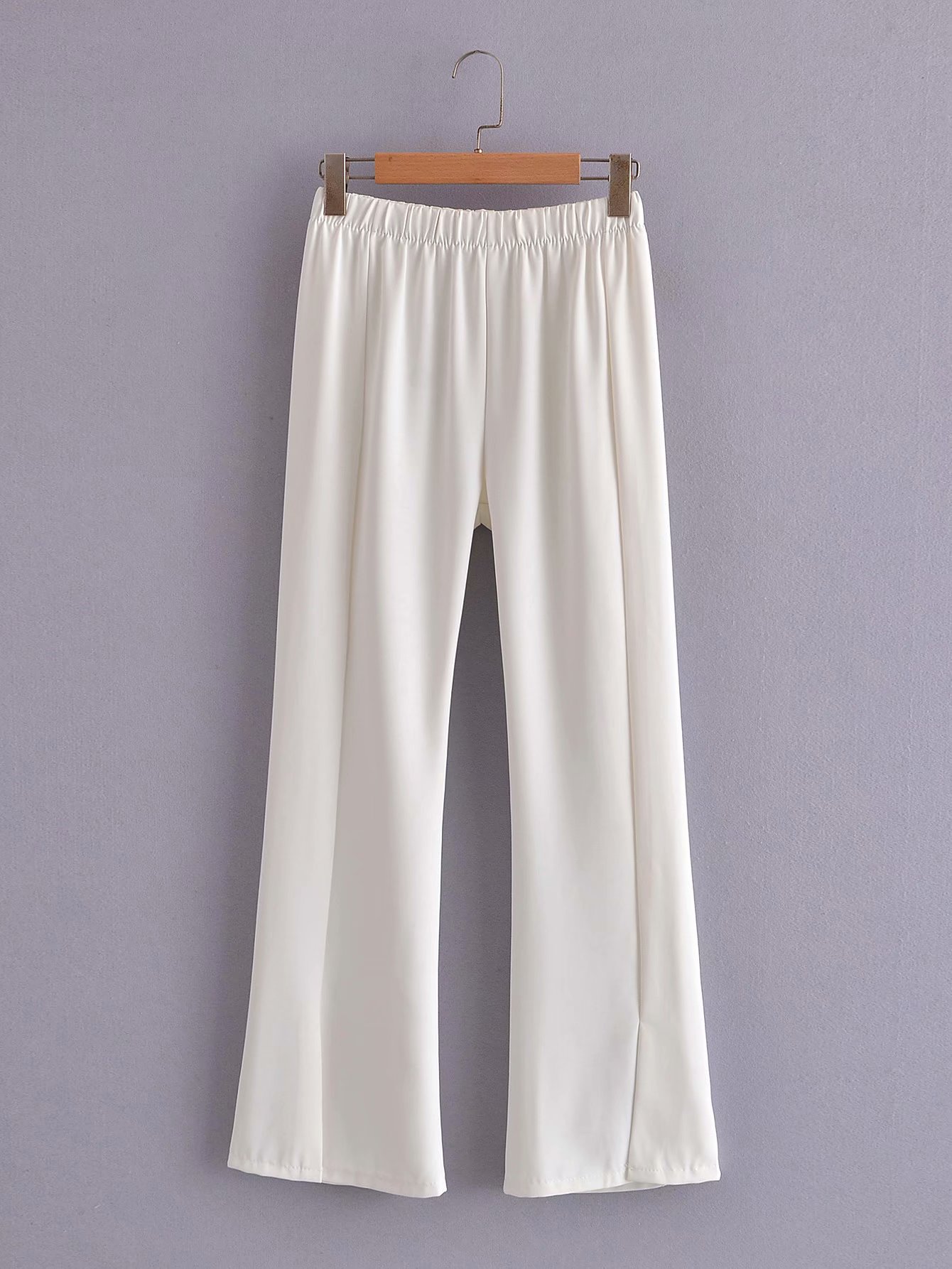 elastic waist wide-leg casual pants NSAM44585