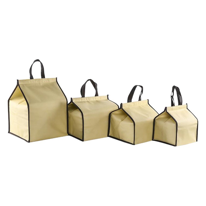 Portable lunch box bag cake preservation insulation bag food non-woven take-out insulation bag aluminum foil refrigerated bag