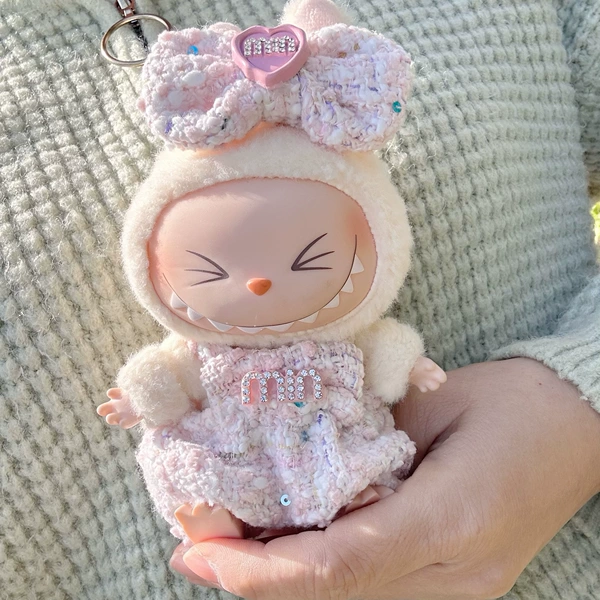 Сверкающий MIN розовый комбинезон комплект