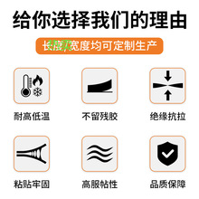 蓝色固定胶带耐高温电子电器胶布不残胶防水透明无痕冰箱胶带