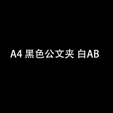 A4 블랙 서류 가방 화이트 AB