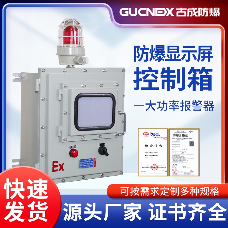 防爆控制箱7/10寸显示屏防爆温控仪表箱小门触摸屏防爆接线配电箱