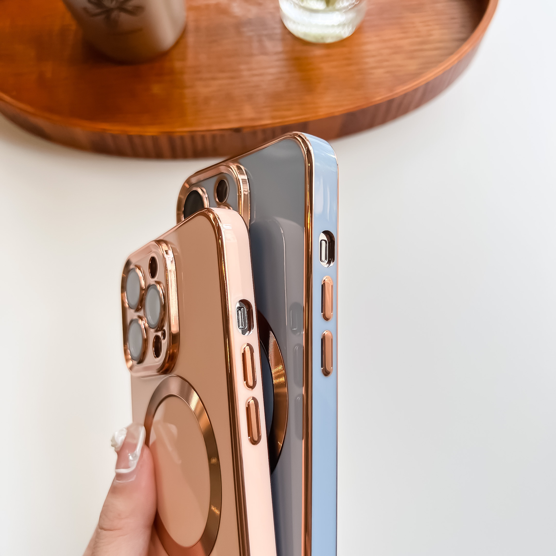 Title 7, Solid Color Electroplating Magnetic Pull Ribbon...