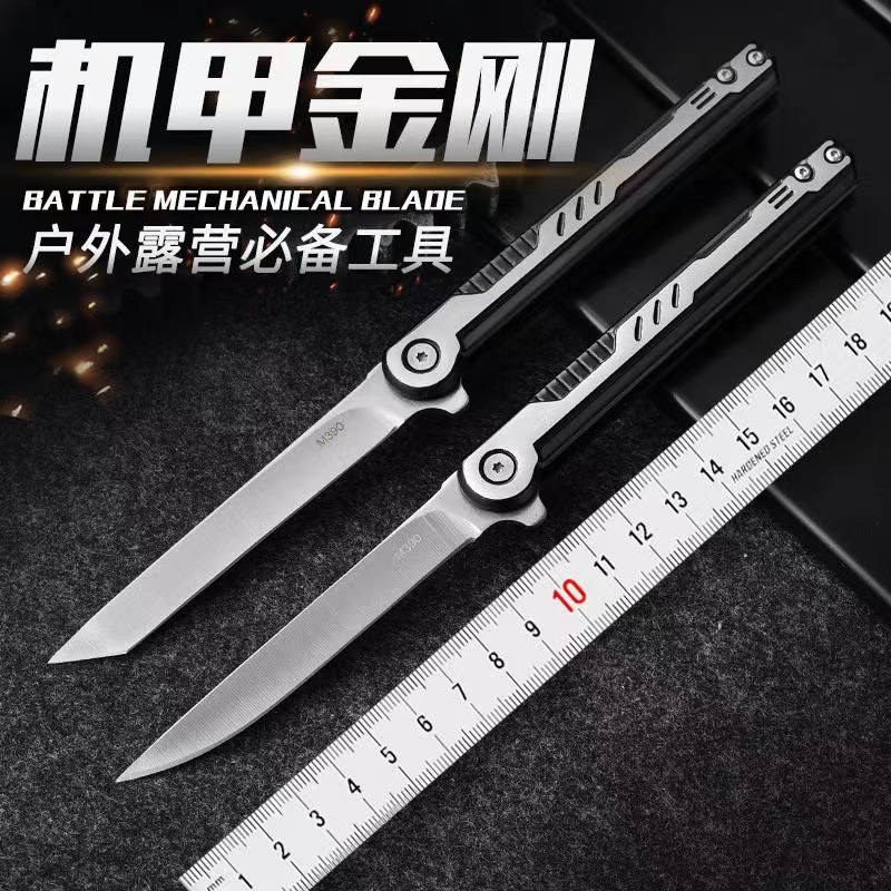 厂家直销m390神笔折叠刀随身刀小型高硬度折刀小刀迷你户外刀
