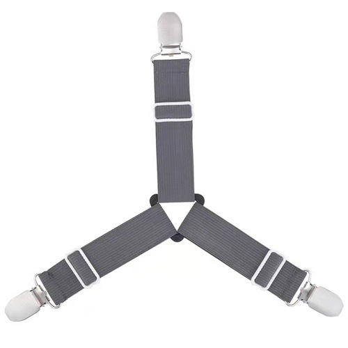 Three-Head Bed Sheet Fixer Mattress Anti-Slip Clips Bedspread Fixing Clips Anti-Run Elastic Band Bed Clips