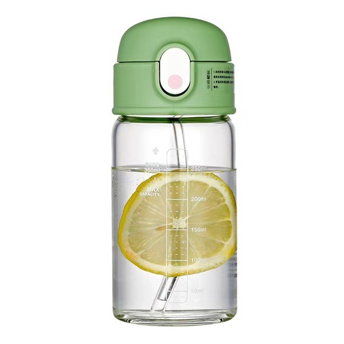 Bouncing Cup with Straw, Measuring Glass for Girls, Portable Water Cup for Pregnant Women and Mothers, Suitable for Summer