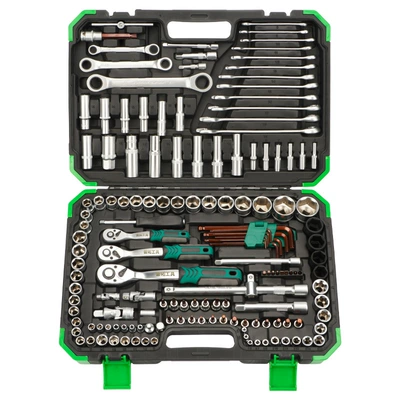 Mühərrik tənzimləmə alətləri: Complete Set with Hot Wrench - pearl-nickel-72-teeth-150pc