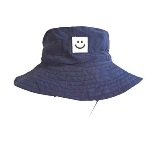 Summer and Autumn Children's Smiling Fishing Hat for Boys and Girls, Sun Protection Hat for Outdoor Beach, Breathable and Sun-Shielding Bucket Hat
