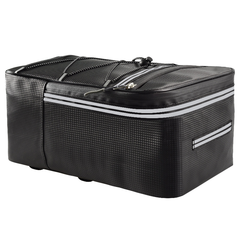 Bolsa de conducción de gran capacidad bolsa de asiento trasero batería bicicleta eléctrica caja de almacenamiento bicicleta de montaña estante bolsa de cola bolsa de transporte equipo