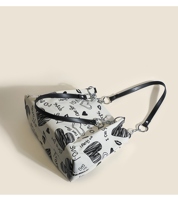 Damen Schultertasche Mit Muster Große Henkeltasche Als Shopper_voghion.com