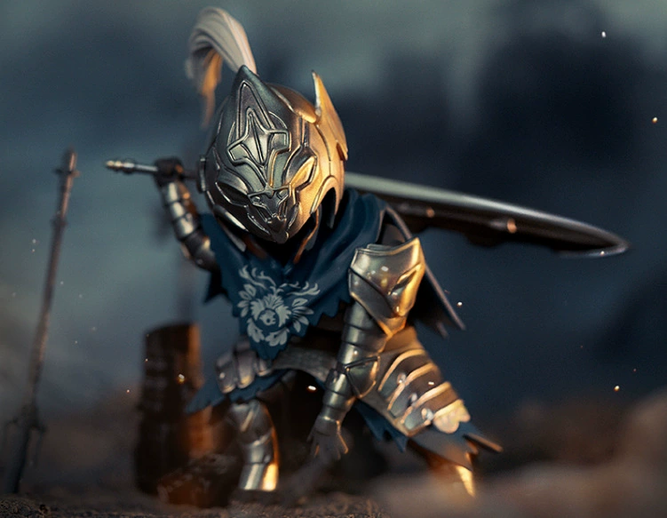 Подтверждённый подлинный слепой набор Dark Souls яйцо фігура Black Soul Knight на день рождения однокласснику