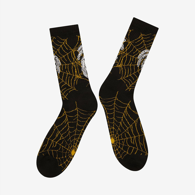 Unisex Simple Style Classic Style Skull Cotton Printing Crew Socks A Pair display picture 2