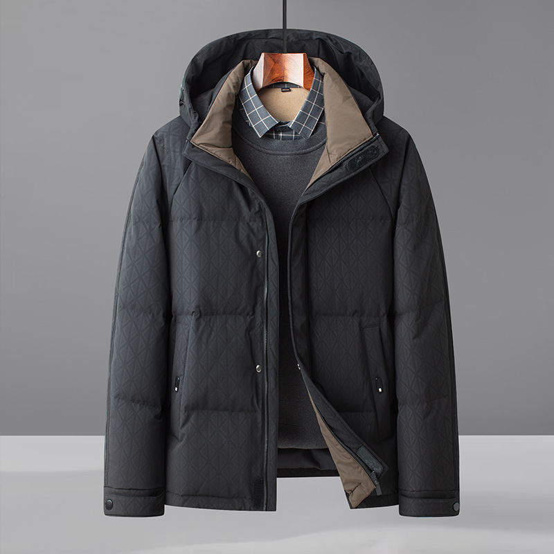 冬季男士羽绒服国标90绒白鸭绒羽绒服男士加厚保暖外套上衣男装