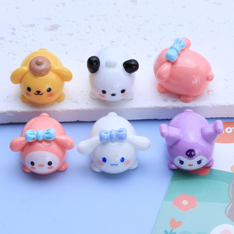 Mentir pequeño animal superficie brillante Nueva joyería de DIY refrigerador etiqueta engomada de la taza de agua accesorios de resina de material de joyería