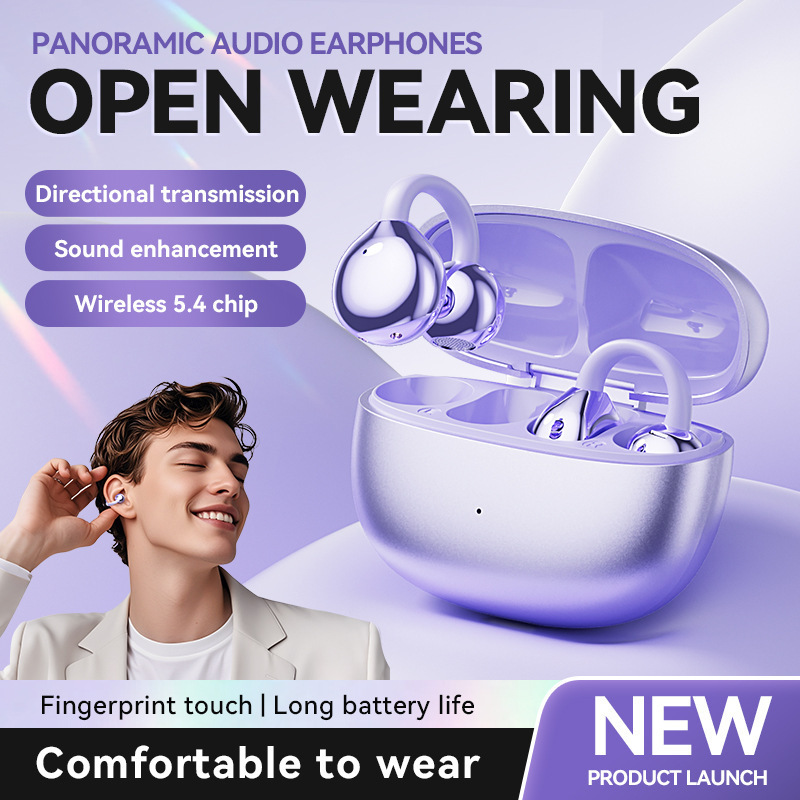 Ruige New Ear Clip Bluetooth Headset Not in Ear Good Sound Quality Wireless Headset AI Intelligent Translation Sports Headset Ruige New Ear Clip Bluetooth Headset Not in Ear Good Sound Quality Wireless Headset AI Intelligent Translation Sports Headset