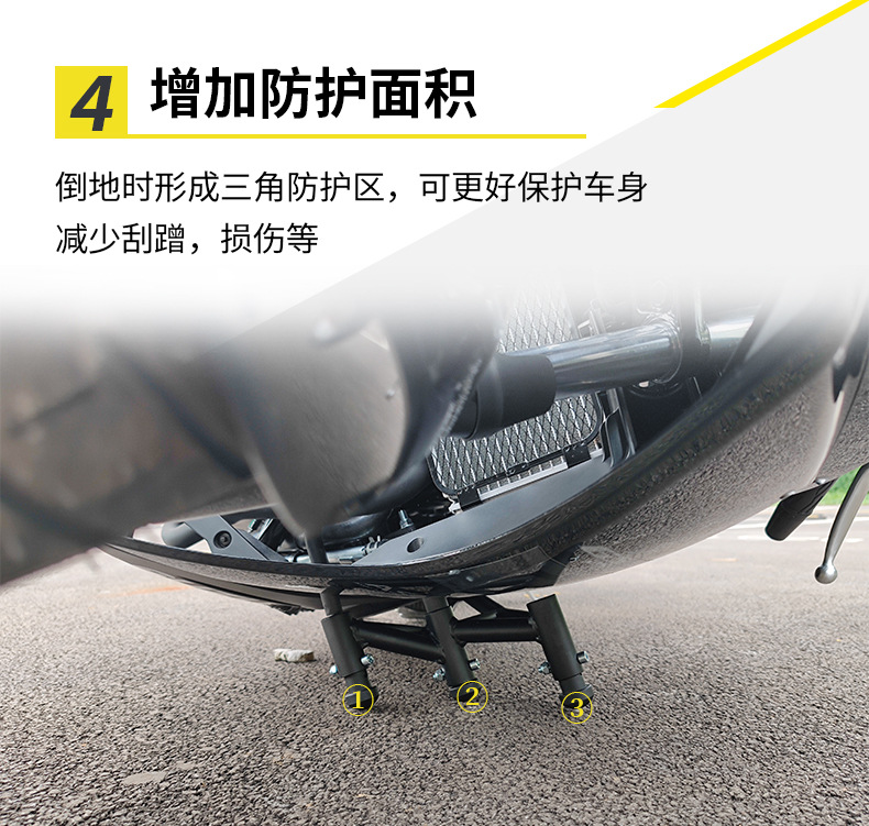 Suitable for Haojue Suzuki Gsx250R Motorcycle Crash Guard, Anti-Fall Full Surround Bumper, One-Piece Anti-Collision Racing Bar