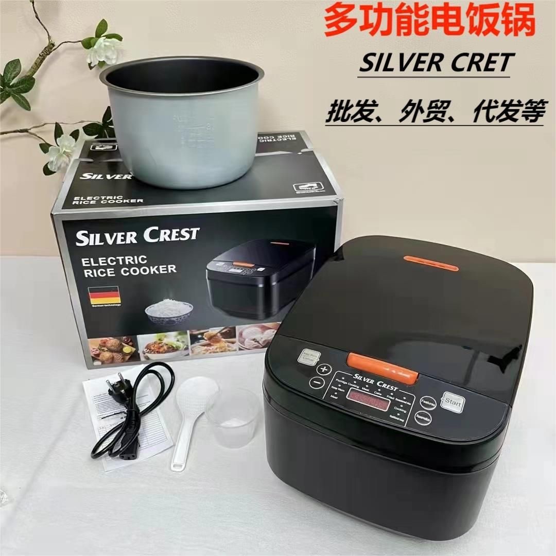 Cross-Border Export Silver Crest Household Rice Cooker 5L Large Capacity Multi-Function Intelligent Appointment Timer Rice Cooker
