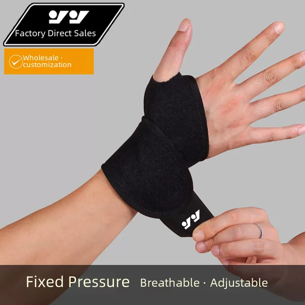 Black Wristbands for Men and Women, Badminton, Basketball, Tennis Bandages, Anti-Sprain Fitness Sports Wristbands