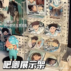 バー透明展示棚高颜値は専用収納ケースバッジ谷子大容量流麻収納ケースを重ねることができる