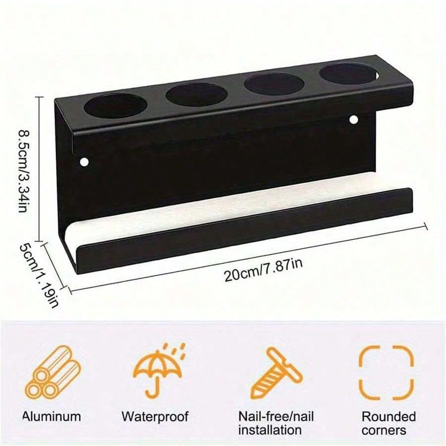 Wall-mounted Toothbrush Holder With Diatomaceous Earth Base_voghion.com