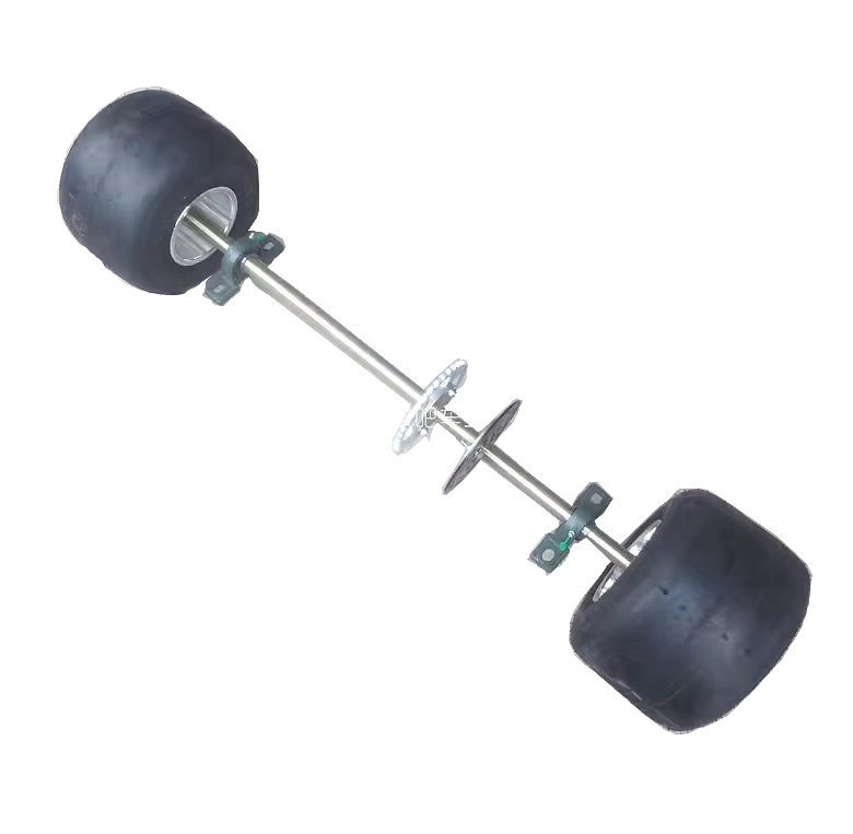 Go-kart accessories: Modified drift car rear axle 1m with 11X 7.1-5inch tire hub and bearing housing
