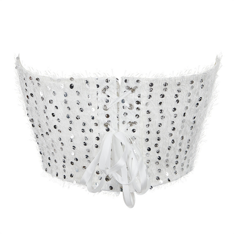 Nuevo hilo de malla con sequinilla hilo de red club de noche sexy plástico chaqueta Amazon temu suministro transfronterizo