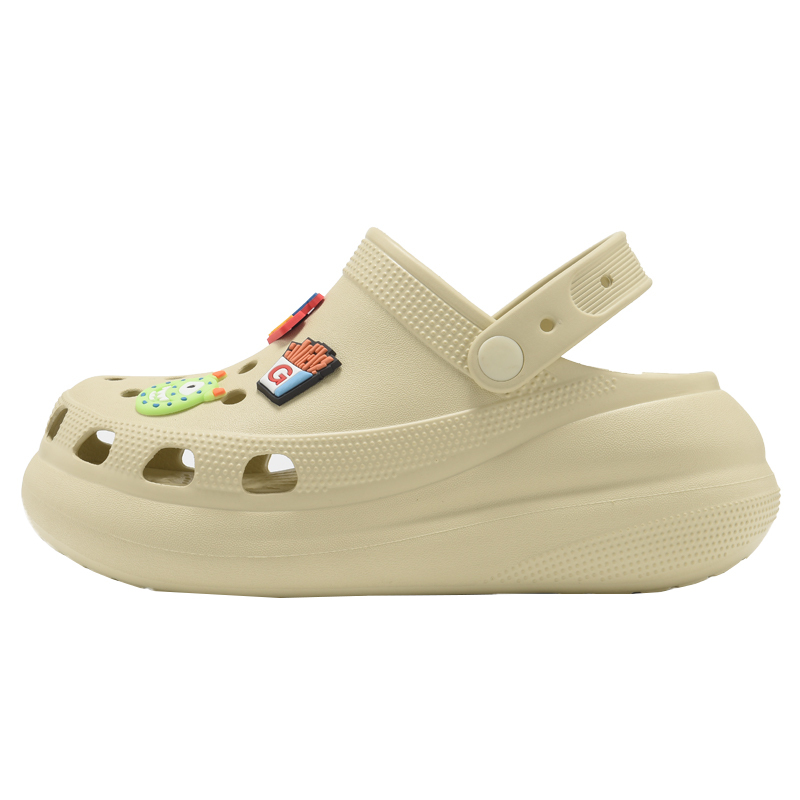 Cloud Puff Cave Shoes Women's Thick Sole Eva High-rise Non-slip Summer Sandals Breathable One-piece Slippers