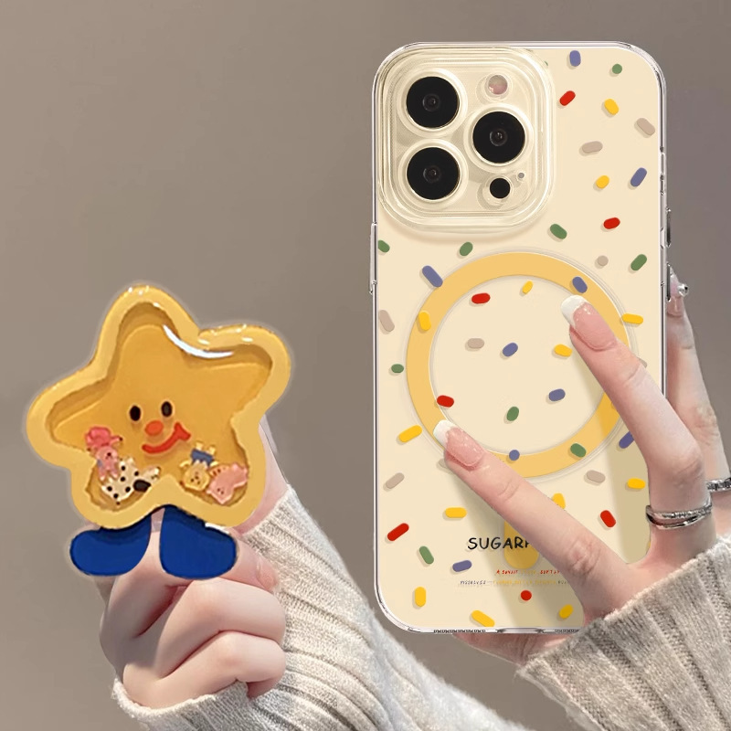 彩色波点苹果17promax手机壳iphone17磁吸17pro带支架Air外壳16|undefined
