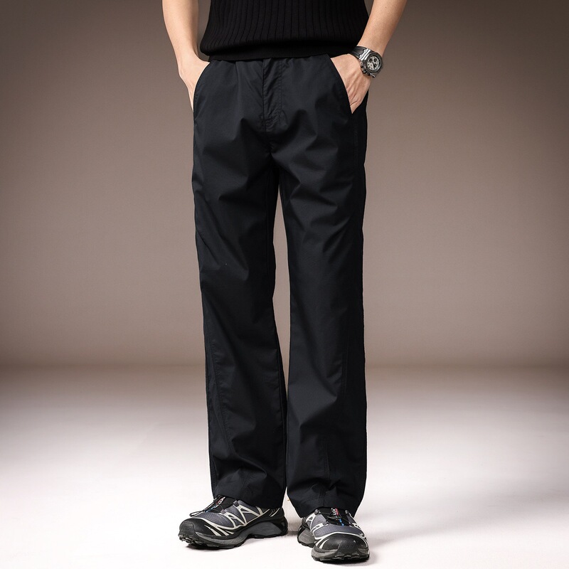 American-style ice silk men's outdoor pants 2026 summer thin loose straight drapey wide-leg casual pants