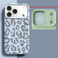 满屏豹纹适用苹果17promax手机壳iPhone16promax仿液态新款15个
