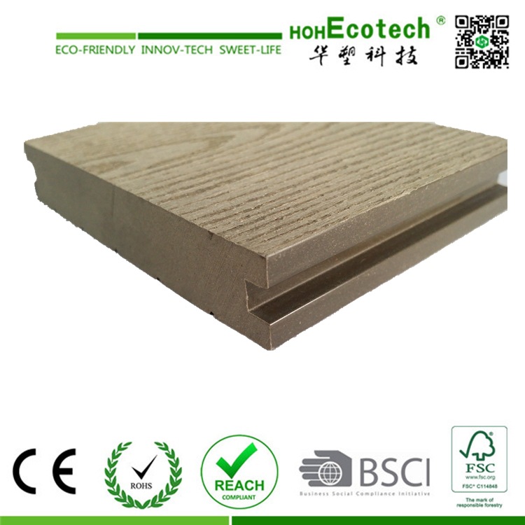 Madera de plástico WPC piso fábrica al aire libre de plástico sólido piso de madera patio jardín decoración al aire libre 120*20 anti-corrosión de madera