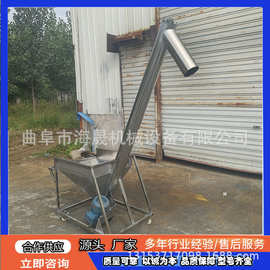 密封式粉料螺旋提升机 油菜籽绞龙提料机 倾斜升降式上料机图片