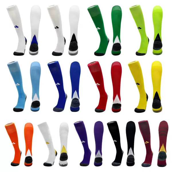 Children's Football Socks, Long Socks for Men, Adult Over-The-Knee Non-Slip Towel Bottom Thickened Sports Socks, Boys' Long Socks