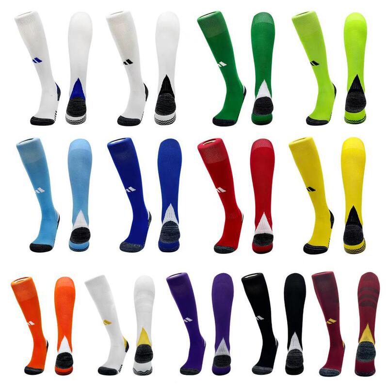 Children's Football Socks, Long Socks for Men, Adult Over-The-Knee Non-Slip Towel Bottom Thickened Sports Socks, Boys' Long Socks