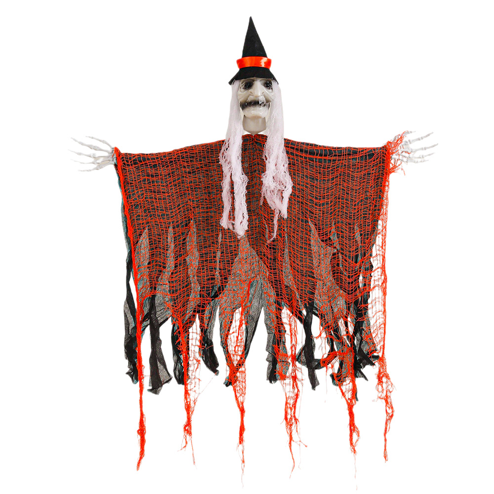 Halloween transfronterizo Colgando fantasmas, casa encantada, sala de escape, decoración de escenas, accesorios, decoración de calavera, fantasmas colgantes, engañosos y aterradores