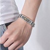 Retro silver bracelet, protective amulet, silver 925 sample, for luck, wholesale, 925 sample silver
