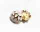 Fashionable Metal Modern Flower Umbrella Flower Style Oil Small Chanel Style Coat Vintage Trench Coat Button Shirt Decorative Button Hand Sewing
