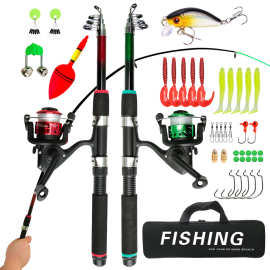 批发1.8m新手路亚竿渔具套装饵盒路亚杆远投抛竿船钓路亚鱼竿跨境