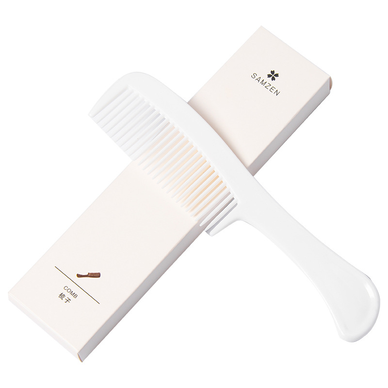 [폭발] 두꺼운 흰색 카트리지 ~ 빗 (옥 흰색 초승달 빗)