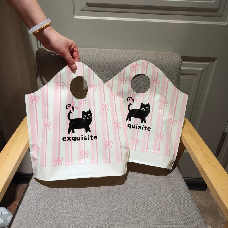 분홍색 줄무늬 고양이 50마리 1팩, 소형 26*28+하단 10, 3*10