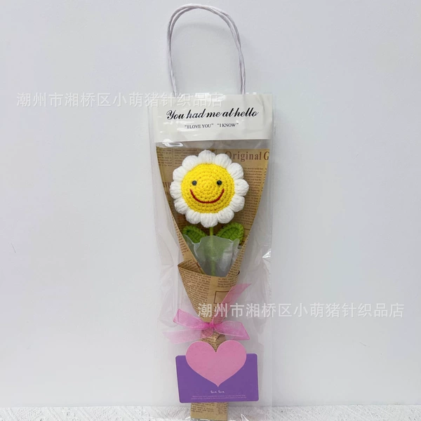 White round eyes smiling face