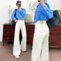 中山女式弹力美式白牛